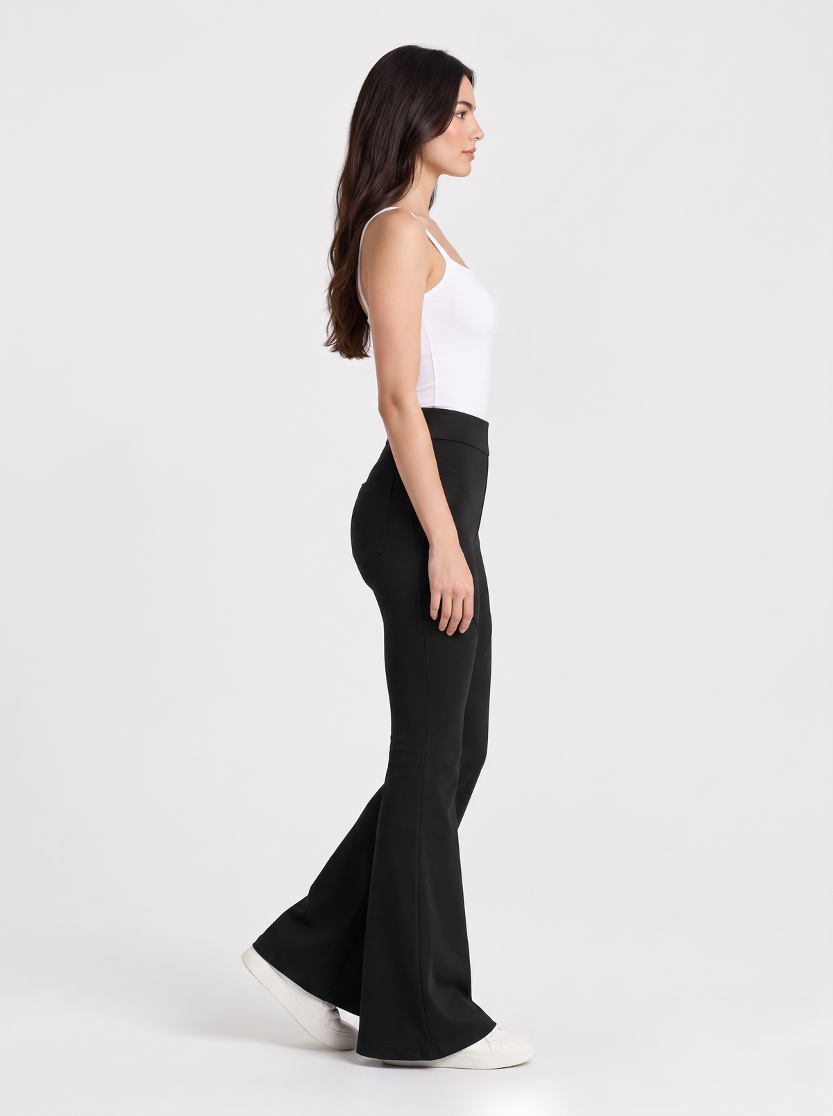 Women’s Bootcut Work Trousers — Black