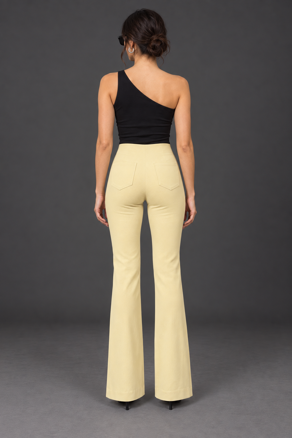 Bootcut Trousers — Butter Yellow