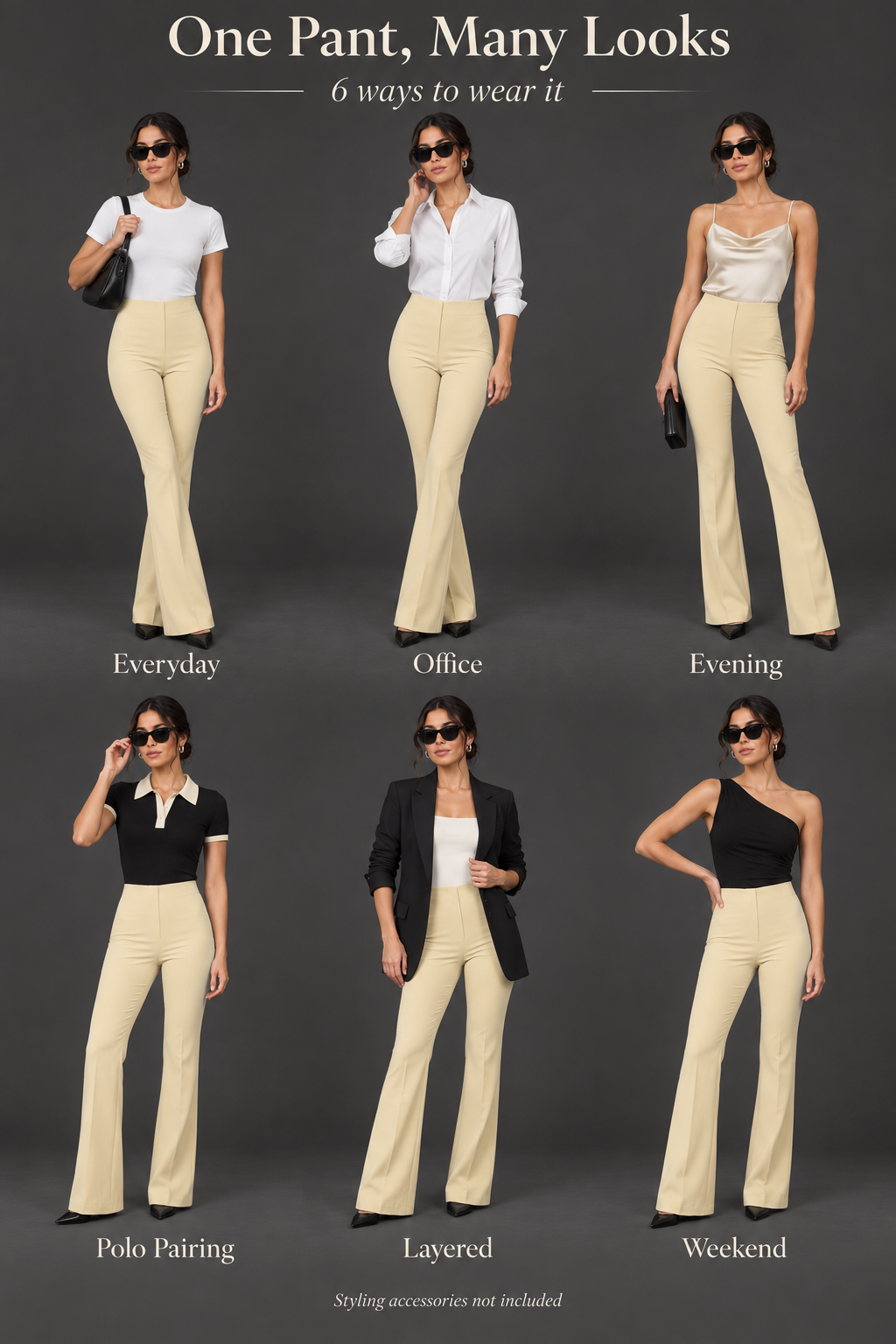 Bootcut Trousers — Butter Yellow